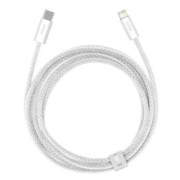 Дата кабель Baseus Dynamic Series Type-C to Lightning 20W (1m) (CALD000002) — Білий — фото 1