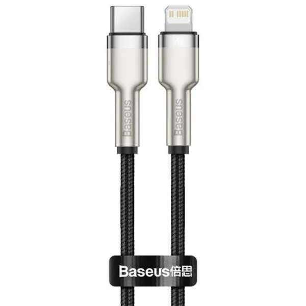 Дата кабель Baseus Cafule Series Metal Type-C to Lightning PD 20W (0.25m) (CATLJK-0) — Черный — фото 1