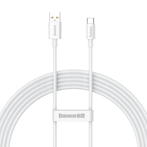 Дата кабель Baseus Superior Series Fast Charging USB to Type-C 100W (1m) (P10320102) — Белый — фото 1