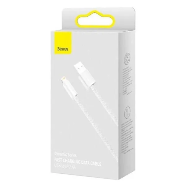 Дата кабель Baseus Dynamic Series USB to Lightning 2.4A (2m) (CALD00050) — Белый — фото 3