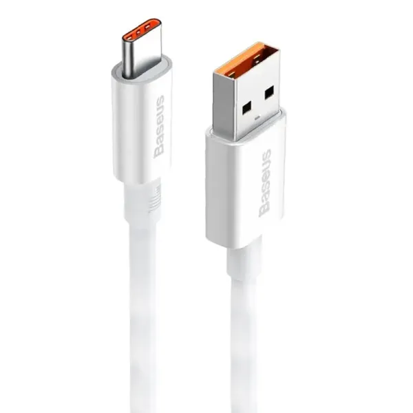 Дата кабель Baseus Superior Series Fast Charging USB to Type-C 100W (0.25m) (P10320102) — Білий — фото 1
