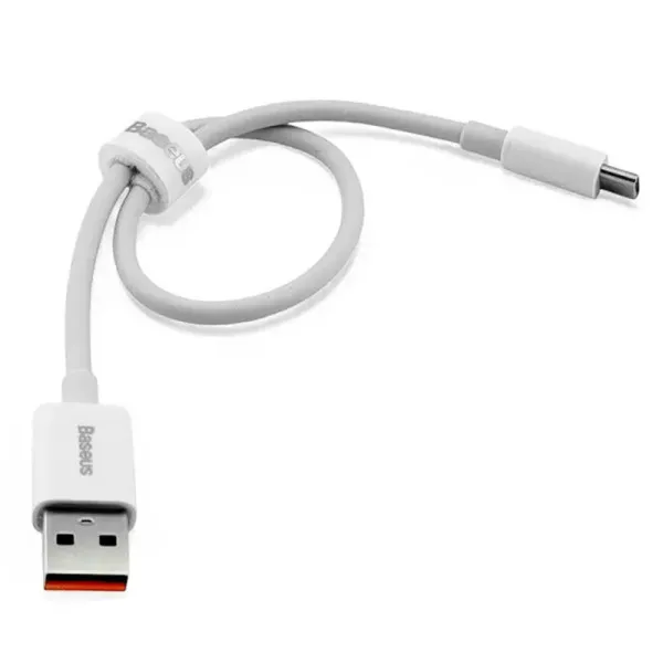 Дата кабель Baseus Superior Series Fast Charging USB to Type-C 100W (0.25m) (P10320102) — Білий — фото 2