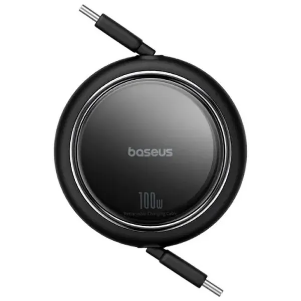Дата кабель Baseus Free2Draw Mini Retractable Type-C to Type-C 100W (1m) (P10364500) — Чорний — фото 1