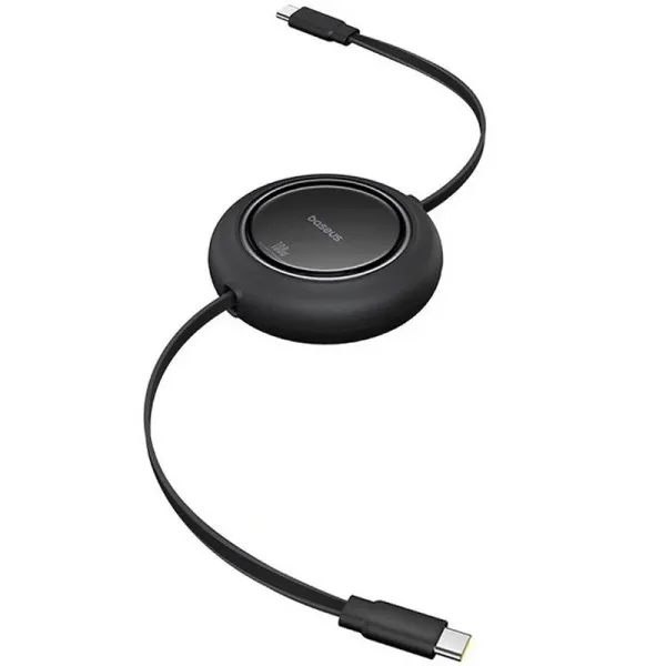 Дата кабель Baseus Free2Pull Mini Retractable Type-C to Type-C 100W (2m) (P10364500113) — Чорний — фото 3