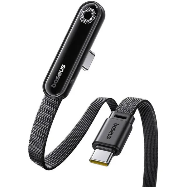 Дата кабель Baseus MVP 3 side plug and stand Type-C to Type-C 100W (2m) (P10382500121) — Чорний — фото 2