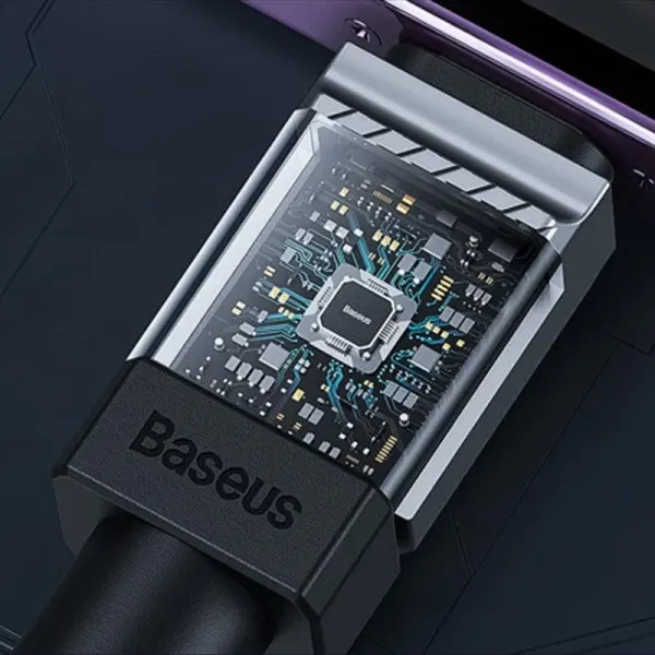 Дата кабель Baseus CoolPlay Series USB to Type-C 100W (1m) (CAKW00060) — Черный — фото 3