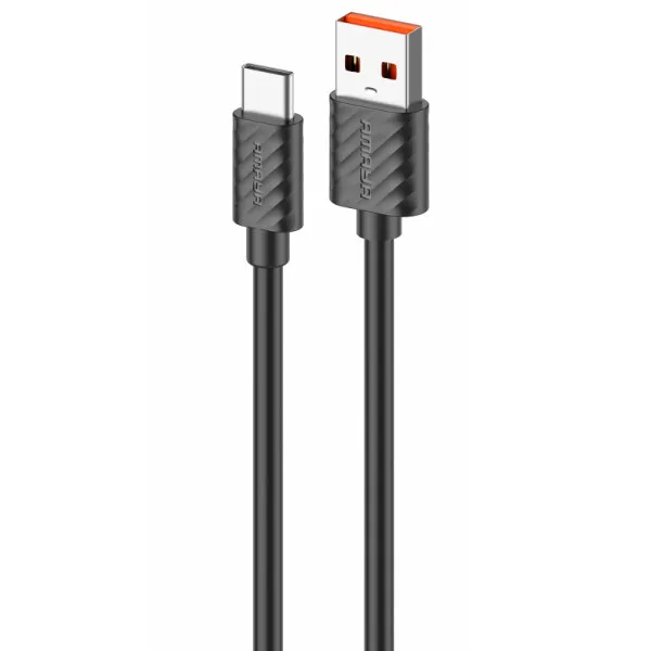 Дата кабель Amaya C77 USB to Type-C 3A (1m) — Чорний — фото 1