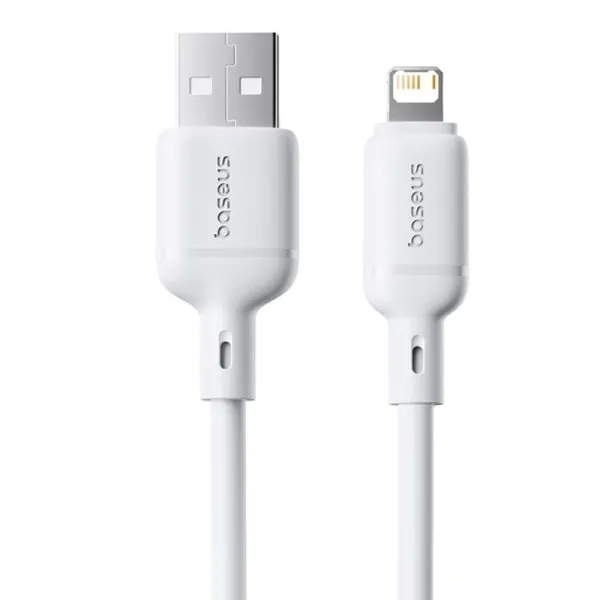 Дата кабель Baseus Silky Series OS Fast Charging USB to Lightning 2.4A (2m) (P1037770) — Белый — фото 1