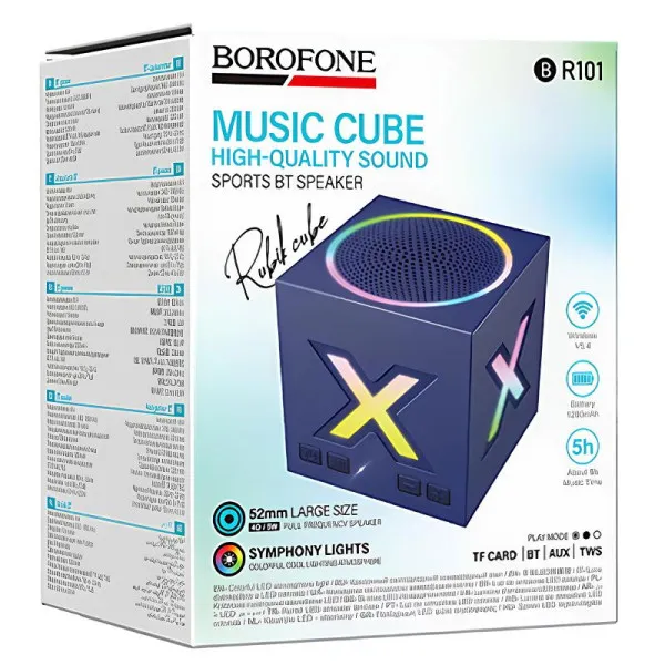 Bluetooth Колонка Borofone BR101 Rubik sports — Blue — фото 4