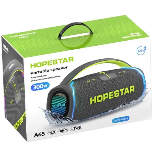 Bluetooth колонка Hopestar A65 300W — Чорний — фото 5