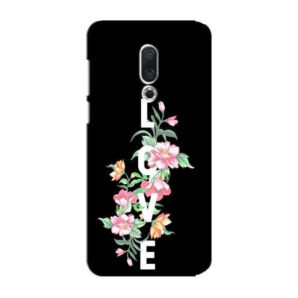 Чехол с принтом «Цветы LOVE» для Meizu 15 Plus