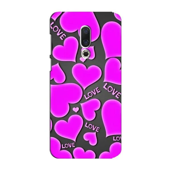 Чехол с принтом «Pink hearts» для Meizu 15 Plus