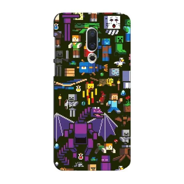 Чехол с принтом «Коллаж Майнкрафт» для Meizu 15 Plus Чехол с принтом «Коллаж Майнкрафт» для Meizu 15 Plus