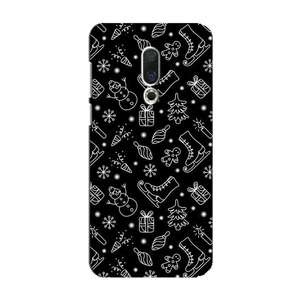 Чехол с принтом «Новогодний фон» для Meizu 15
