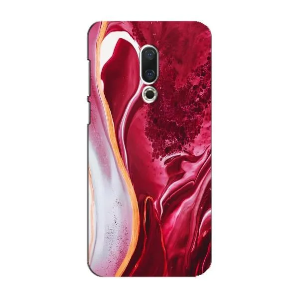 Чехол с принтом «Мрамор красный» для Meizu 16 Plus