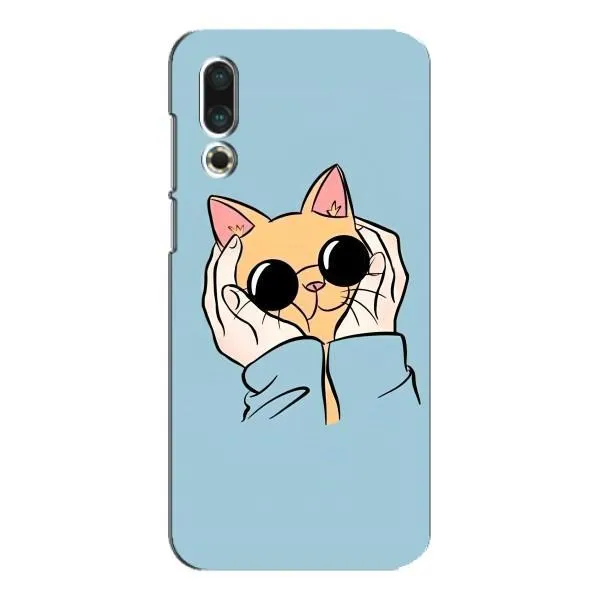 Чехол с принтом «Котик в очках» для Meizu 16s