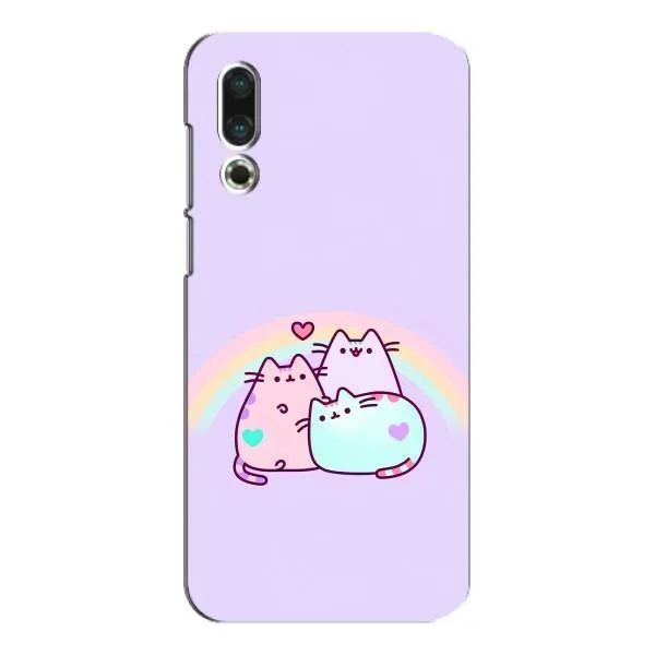 Чехол с принтом «Радужные котики» для Meizu 16s