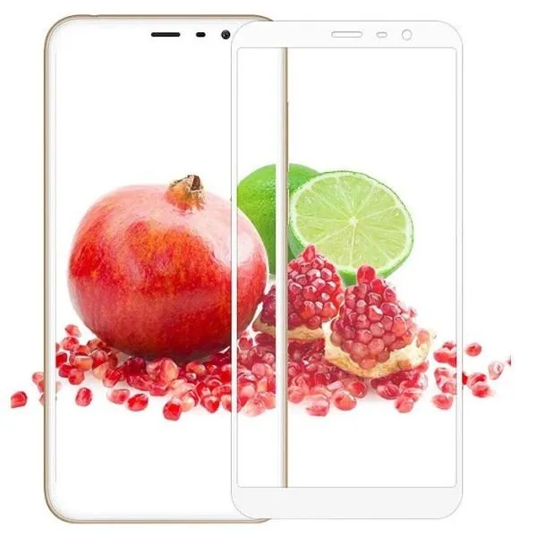 Загартоване захисне скло Magic Glass для Meizu M6T (на весь екран) — Білий