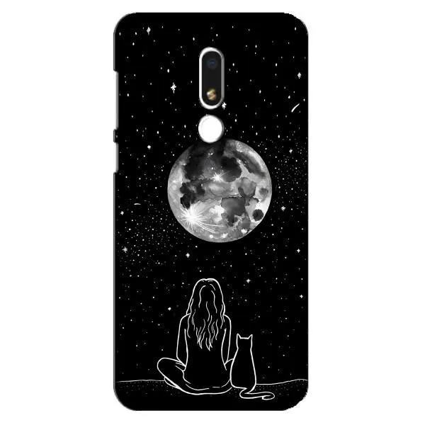 Чехол с принтом «Девушка с котом» для Meizu M8 Lite Чехол с принтом «Девушка с котом» для Meizu M8 Lite