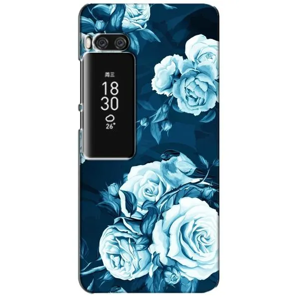 Чехол с принтом «Голубые Бутоны» для Meizu Pro 7 Plus