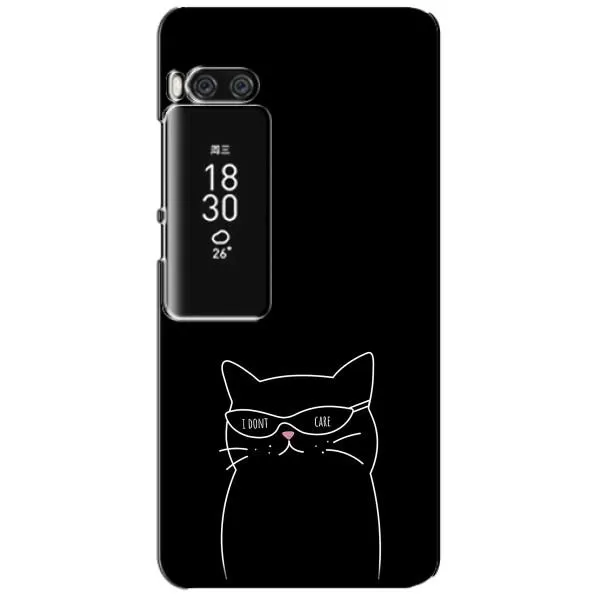 Чехол с принтом «Равнодушный кот» для Meizu Pro 7 Plus