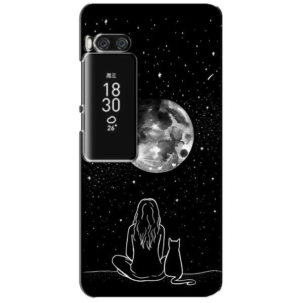 Чехол с принтом «Девушка с котом» для Meizu Pro 7 Plus