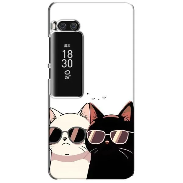 Чехол с принтом «Коты в очках» для Meizu Pro 7 Plus