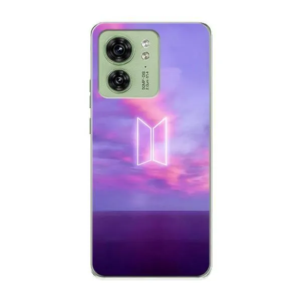 Чехол с принтом «BTS логотип» для Motorola Edge 40 Чехол с принтом «BTS логотип» для Motorola Edge 40