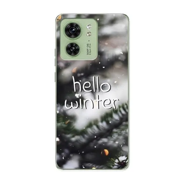 Чехол с принтом «Hello winter» для Motorola Edge 40