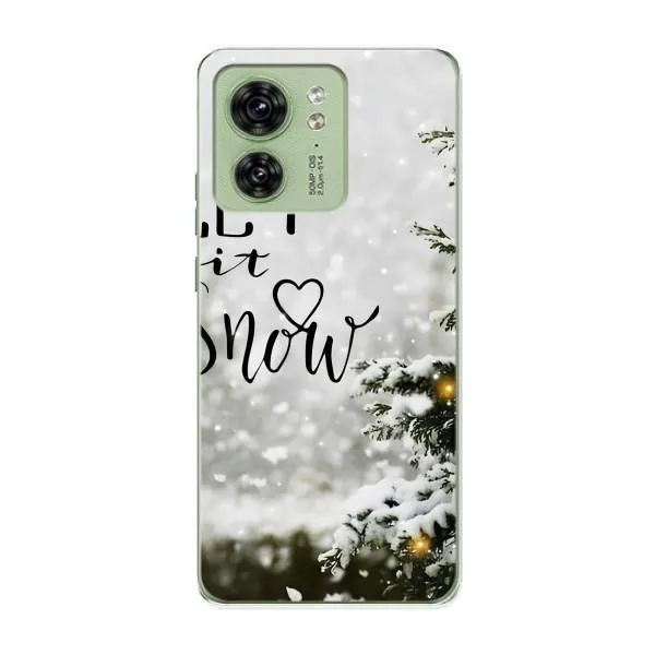 Чехол с принтом «Let it snow» для Motorola Edge 40