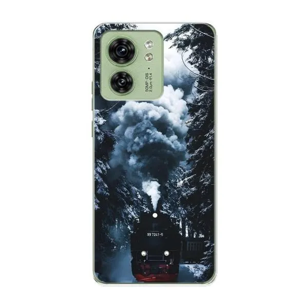 Чехол с принтом «Зимний поезд» для Motorola Edge 40