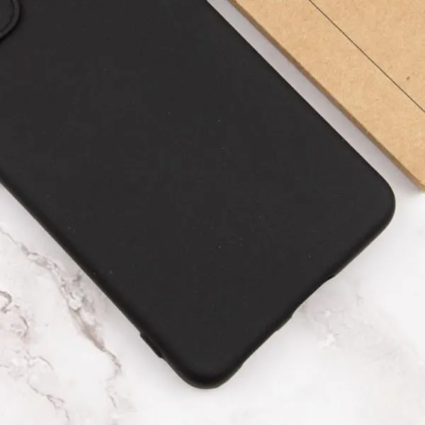 Чохол TPU GETMAN Liquid Silk Full Camera для Motorola Moto G32 — Чорний — фото 3