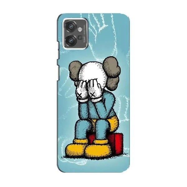 Чехол с принтом «Плач Bearbrick» для Motorola MOTO G32
