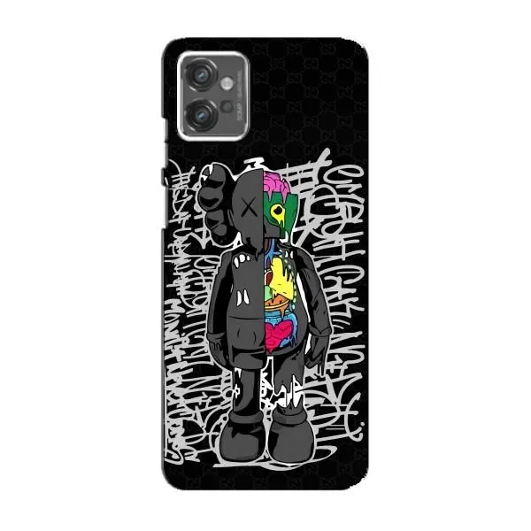 Чехол с принтом «Стиль Bearbrick» для Motorola MOTO G32