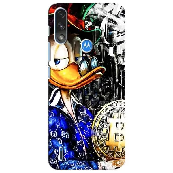 Чехол с принтом «Биткойн Скрудж» для Motorola E7 Power