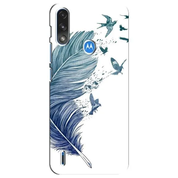 Чохол з принтом «Перо» для Motorola E7 Power