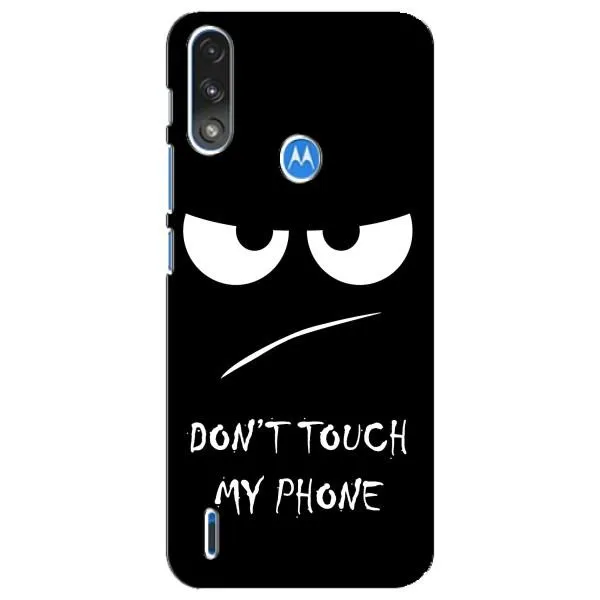 Чохол з принтом «Dont Touch» для Motorola E7 Power