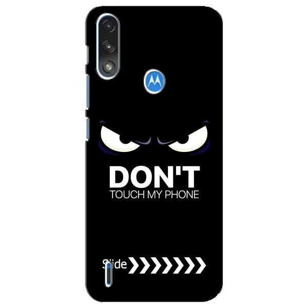Чохол з принтом «Не чипай телефон» для Motorola E7 Power