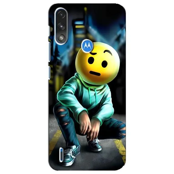 Чохол з принтом «Хлопець смайл» для Motorola E7 Power