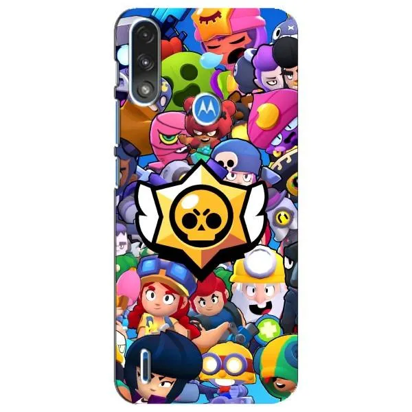 Чехол с принтом «Лого Brawl Stars» для Motorola E7 Power