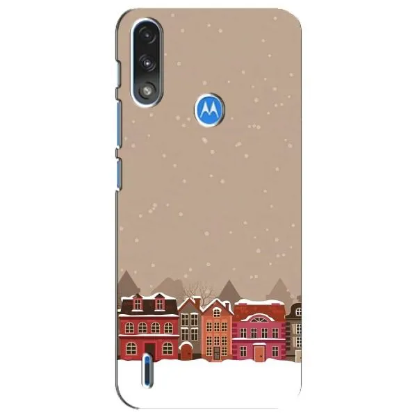 Чехол с принтом «Зимний город» для Motorola E7 Power