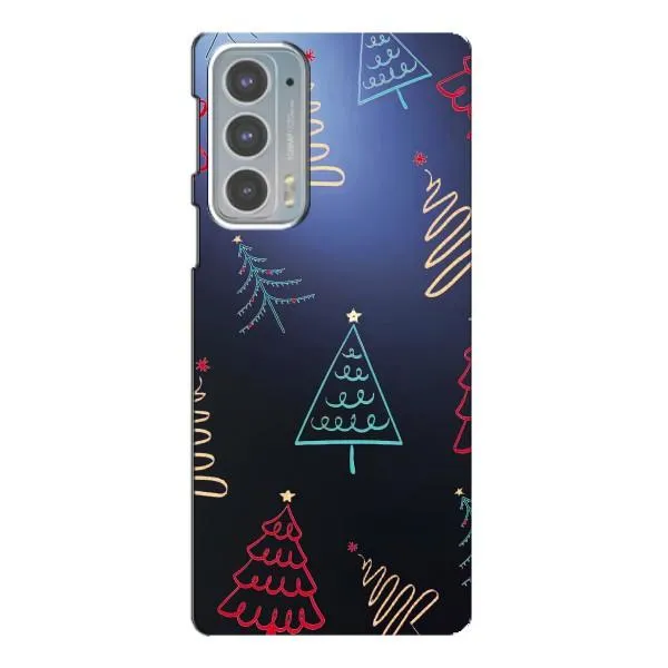 Чохол з принтом «Різдвяні ялинки» для Motorola Edge 20
