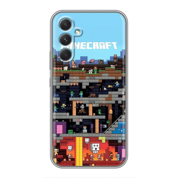 Чехол с принтом «фон Minecraft» для Motorola Edge 30