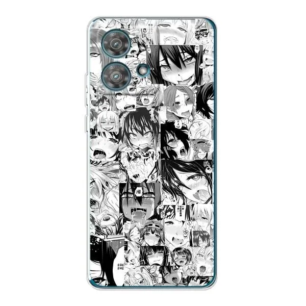 Чехол с принтом «Ahegao manga» для Motorola Edge 40 Neo