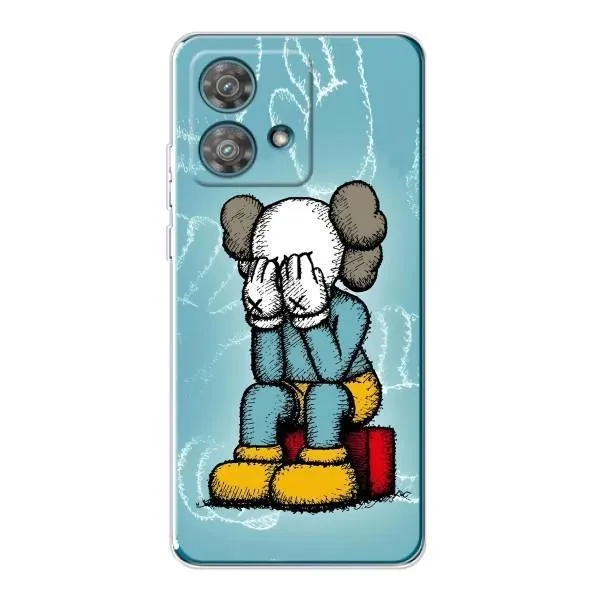 Чехол с принтом «Плач Bearbrick» для Motorola Edge 40 Neo