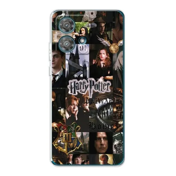 Чехол с принтом «коллаж Гарри Поттер» для Motorola Edge 40 Neo