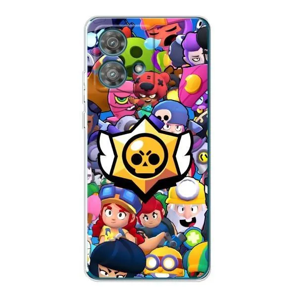 Чехол с принтом «Лого Brawl Stars» для Motorola Edge 40 Neo