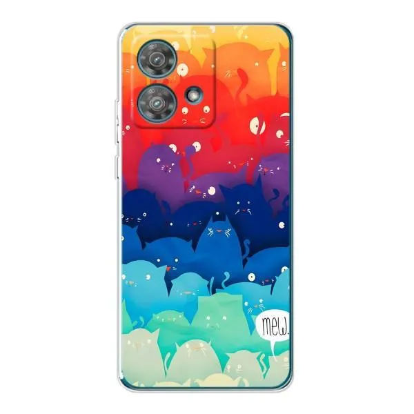 Чехол с принтом «Mew» для Motorola Edge 40 Neo
