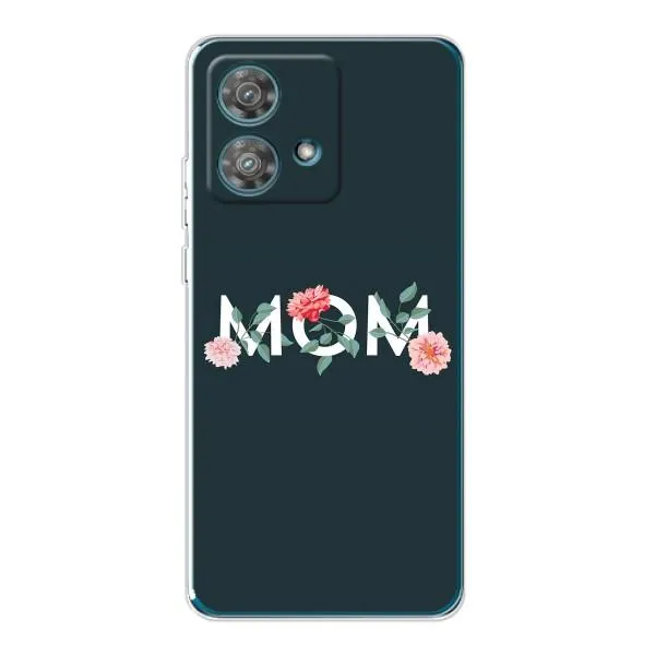 Чехол с принтом «Mom дизайн» для Motorola Edge 40 Neo