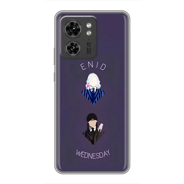 Чехол с принтом «Уэнздей и подруга» для Motorola Edge 40 Pro Чехол с принтом «Уэнздей и подруга» для Motorola Edge 40 Pro